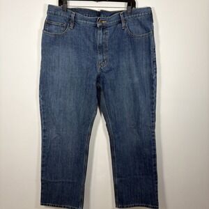 Carhartt Men's Relaxed Fit Blue Denim Work Jeans Model BD4943-M 40x30